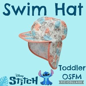 Lilo & Stitch Character Toddler Legionnaire Swim Hat Sun Hat, One-Size Fits Most